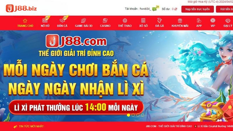 Tại trang chủ của nhà cái người chơi nhấn chọn vào mục Casino