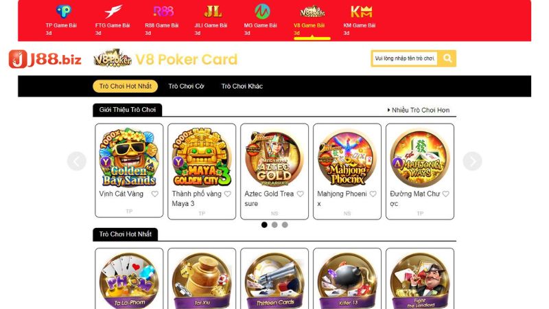Truy cập chuyên mục game bài 3D -> chọn trò chơi yêu thích