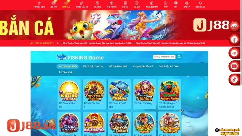 Cách tham gia bắn cá tại J88 siêu nhanh